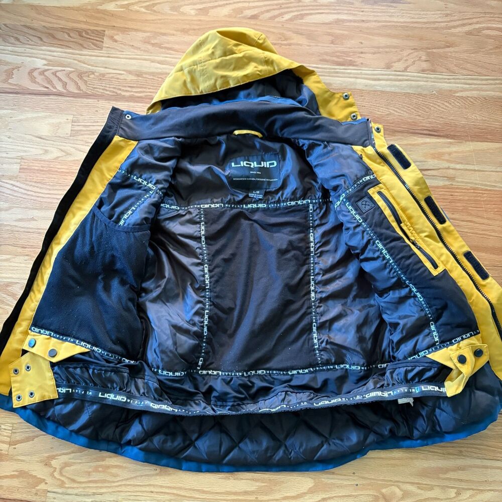 LIQUID Goldenrod Blue Snow Jacket Youth Size Large - Picture 7 of 10